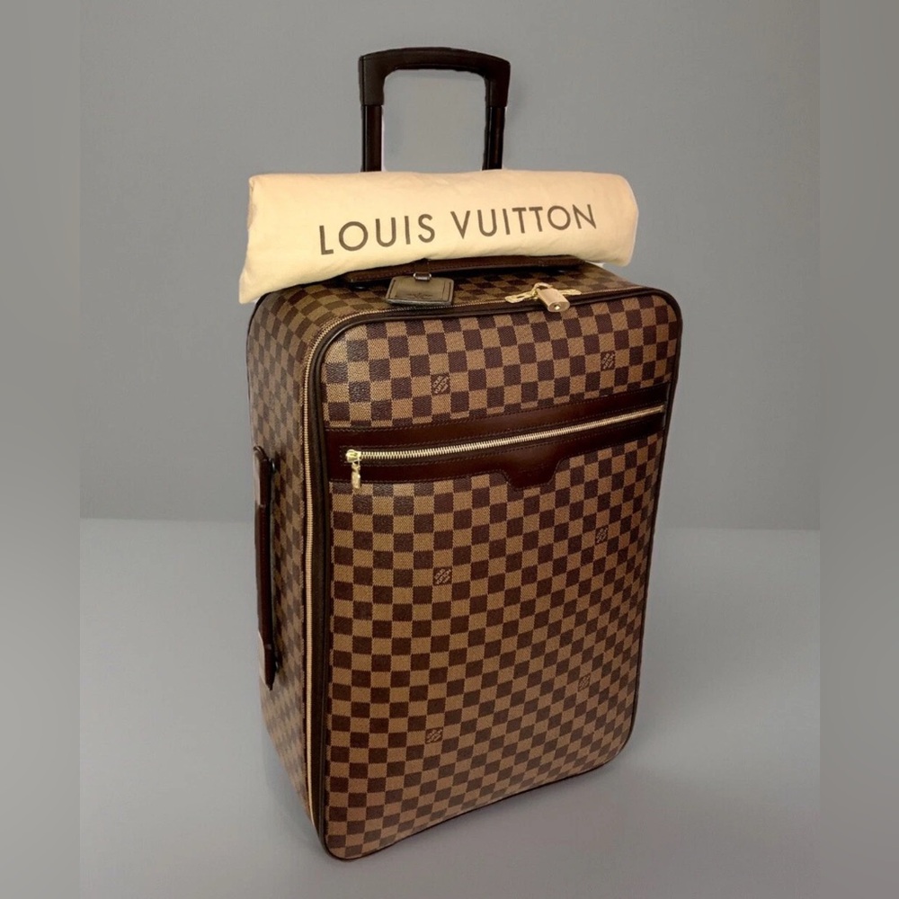 Louis Vuitton Pegase 55 Suitcase Bag Damier Ebene w/ Tag Dust-bag Lock 🇺🇸
